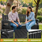 Devoko 82 Gallon Outdoor Storage Patio Bench And Deck Box