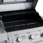 4-Burner Propane Gas Grill, Stainless Steel, 52,000 BTUs - Mesa 400M With Smoker Box