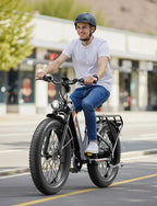 Jasion Electric Bike 1500W, 30+ MPH, 35-80 Miles, 26 in x 4 in Fat Tires - THUNDER