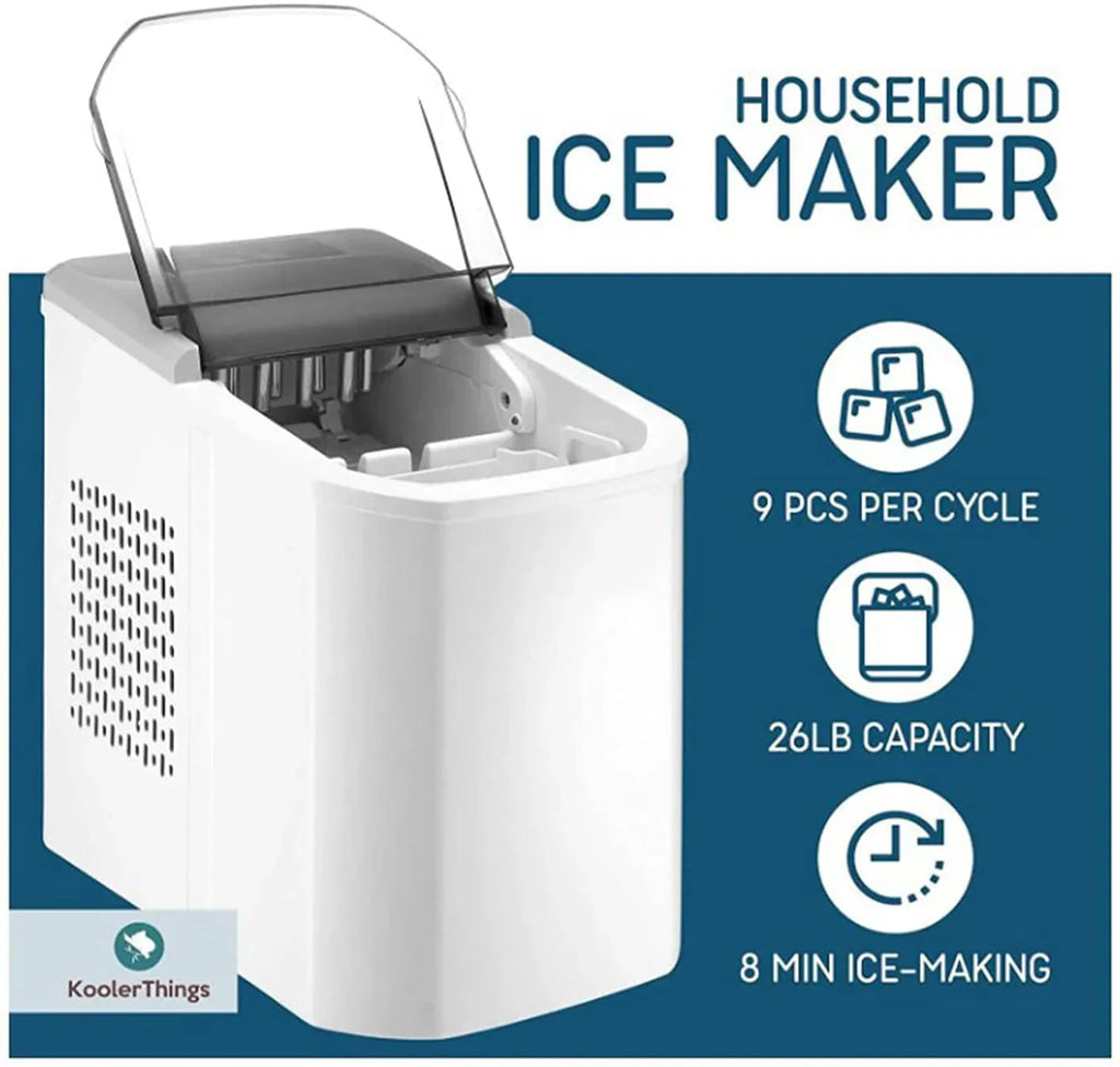 Countertop Ice Maker, 1.5L, White - 368-156-953