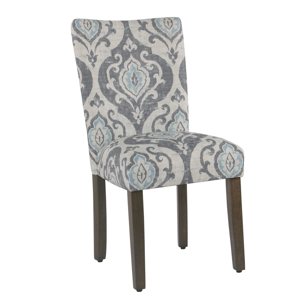 Set Of 2 Upholstered Parsons Dining Chairs, 38 in H x 19 in W x 23.5 in D