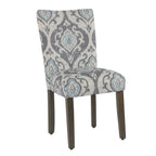 Set Of 2 Upholstered Parsons Dining Chairs, 38 in H x 19 in W x 23.5 in D