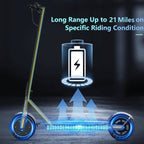Electric Scooter 10 Inch Solid Tires, 500W, Dual Suspension