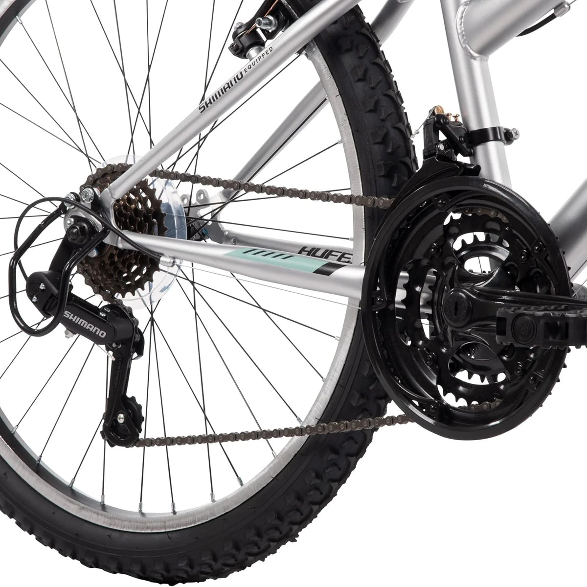Mountain Bike, 24 inch, 21 Speed, Matte Black