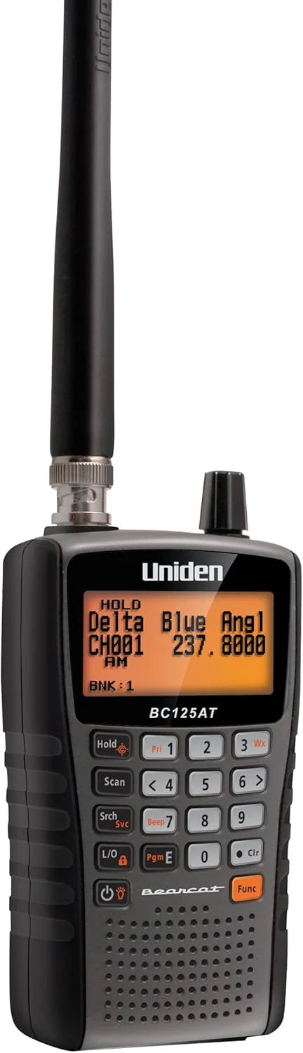 Uniden Bearcat Handheld Scanner, 500 Channels, Close Call Technology - BC125AT