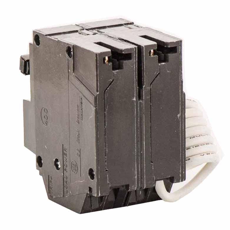 GE Distribution Q-Line Ground Fault Circuit Breaker, 2-Pole, 50 Amps, 120/240 VAC - THQL2150GF1