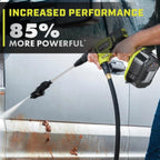 Ryobi ONE+ HP 18V Cordless Electric Cold Water Power Cleaner, 600 PSI 0.7 GPM, 20 ft. Siphon Hose