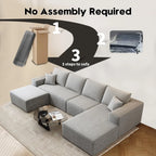 Settab Modular Sectional Sofa, 2 Seater Left-Facing Chaise, Black, 68.9 inch D x 107.5 inch W x 36.3 inch H