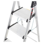 Gorilla Ladders Aluminum Dual Platform Heavy-Duty Ladder With Project Bucket, 5.5 ft, 300 lb Capacity - Multicolor