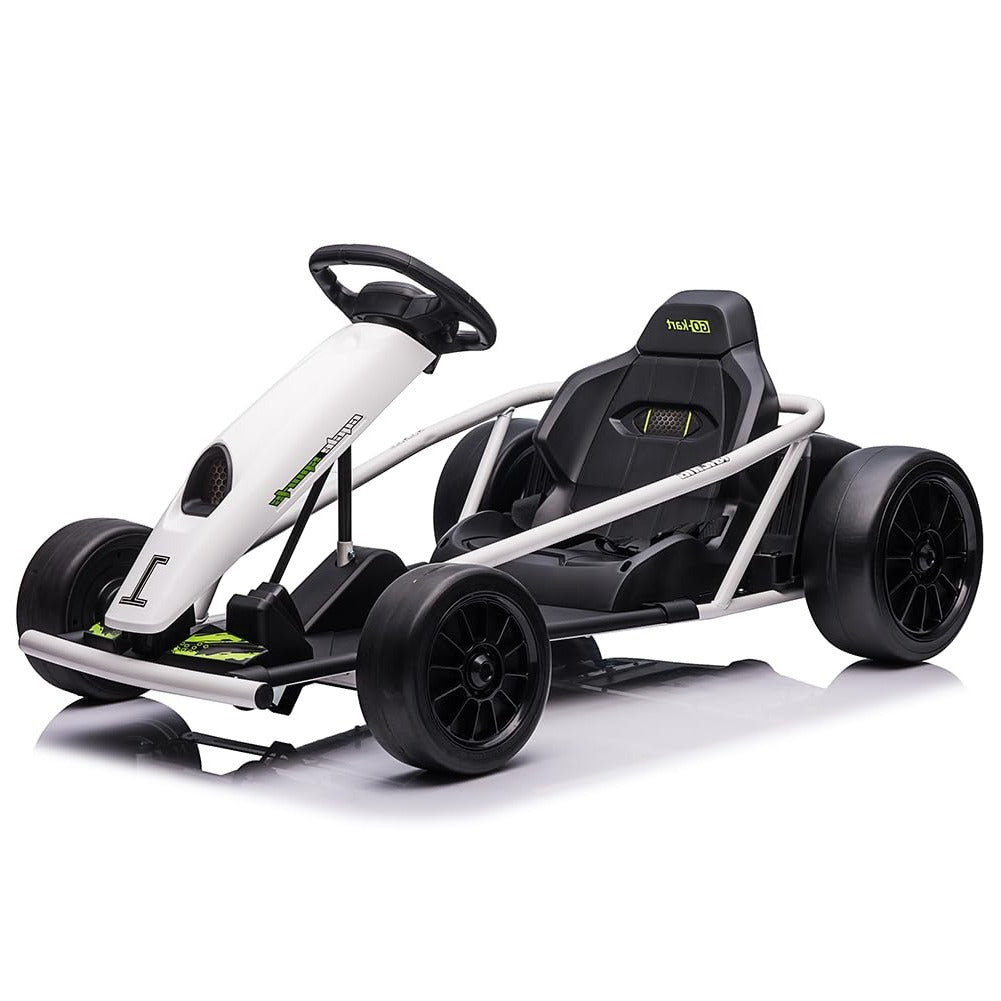 Electric Go-Kart For Kids Ages 8-12, 24V 9Ah Battery, Dual 300W Motors