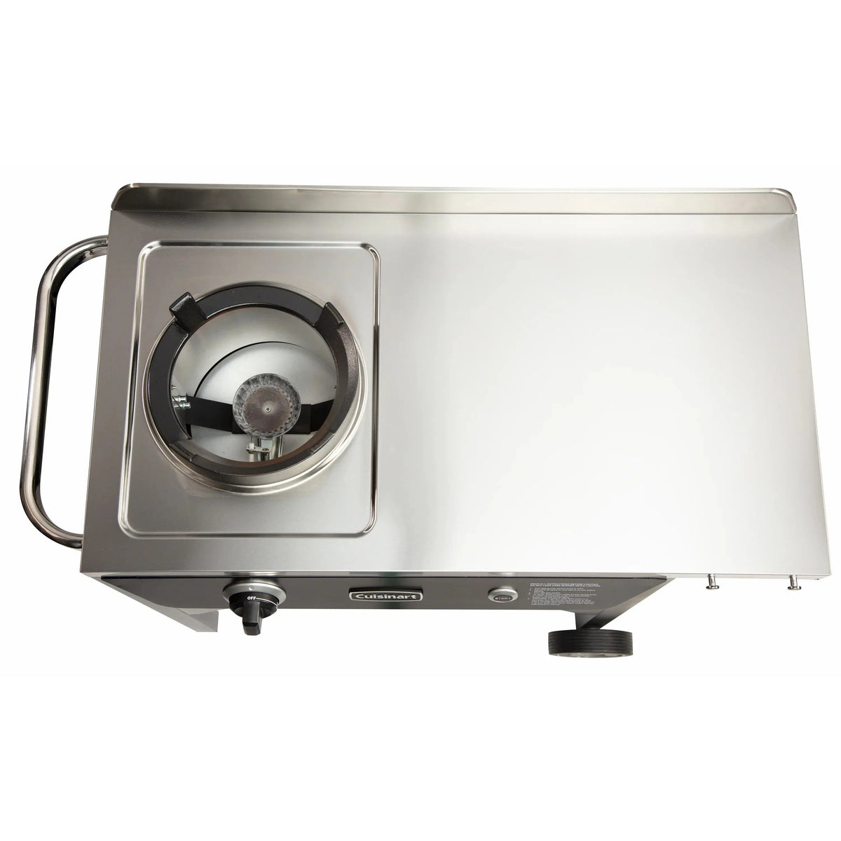 Cuisinart Outdoor Wok Station With Prep Table, 50,000 BTU, 14 inch Carbon Steel Wok - Black