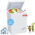 EUASOO 3.5 Cu.Ft Chest Freezer With Removable Basket, White - FLG-80Q