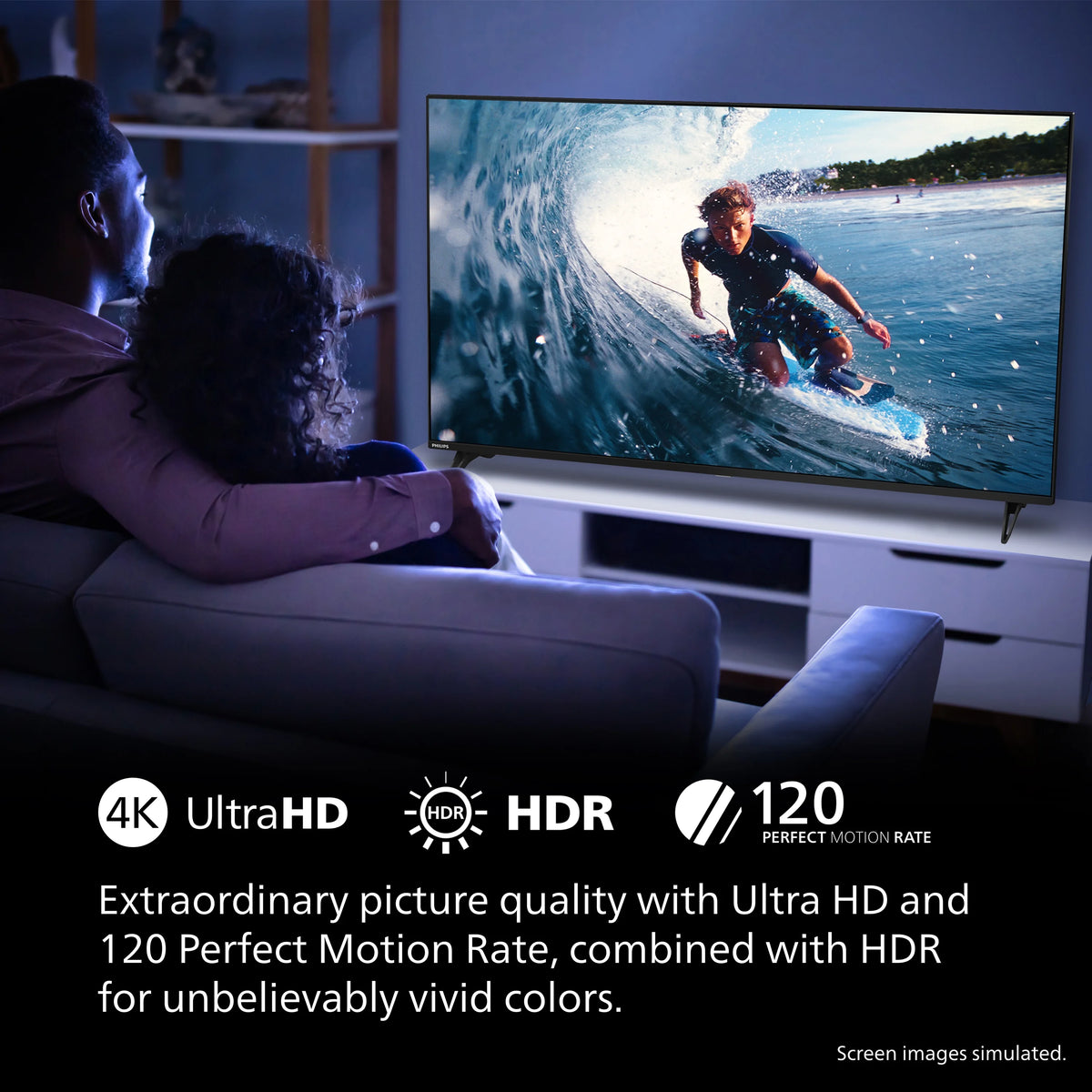 Philips 60in Class 4K Ultra HD Google Smart LED TV - 60PUL7555/F7