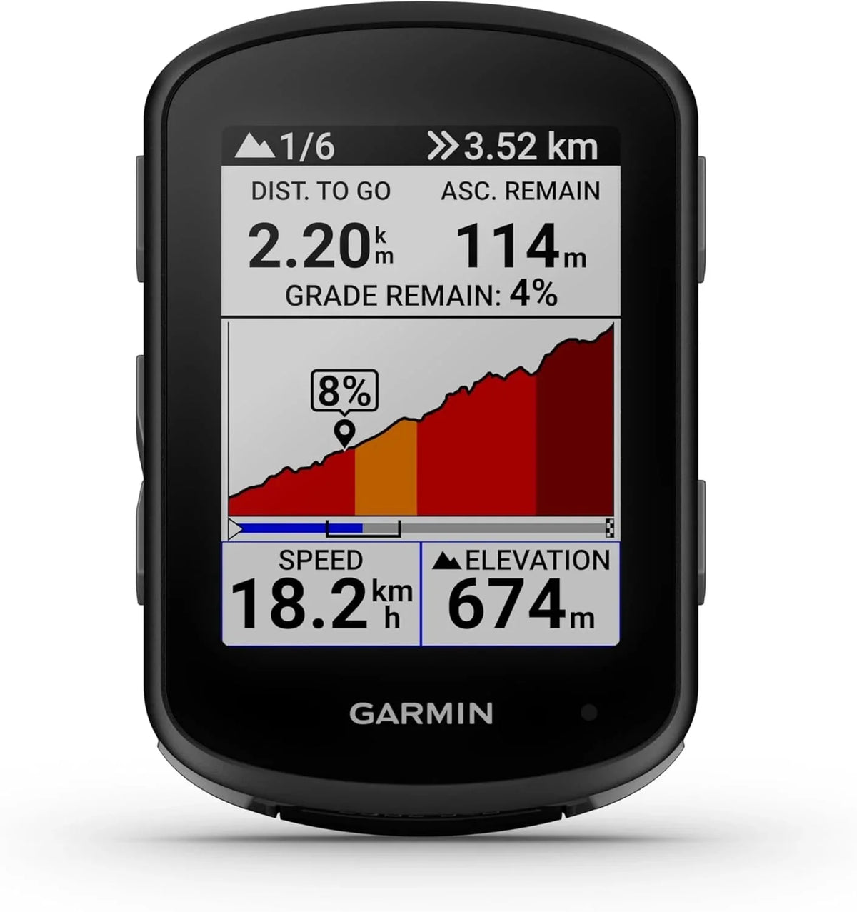 Garmin Edge 540 Compact GPS Cycling Computer With Button Controls, 2,6 in LCD, Black