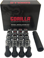 System 3 SB-7 Beadlock ATV/UTV Wheels 15x7 Titanium 4 Pack With Gorilla Lug Kit - 15S3-7656
