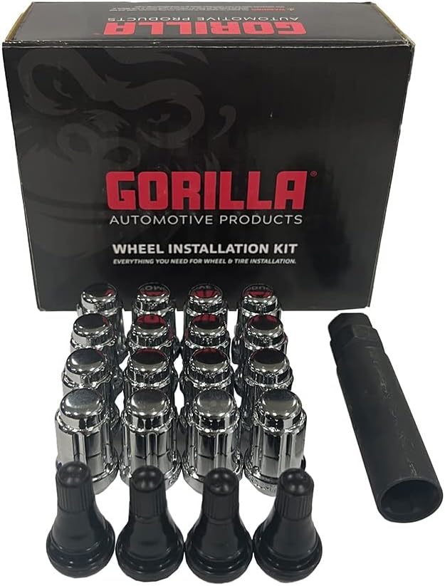 System 3 SB-7 Beadlock ATV/UTV Wheels 15x7 Titanium 4 Pack With Gorilla Lug Kit - 15S3-7656