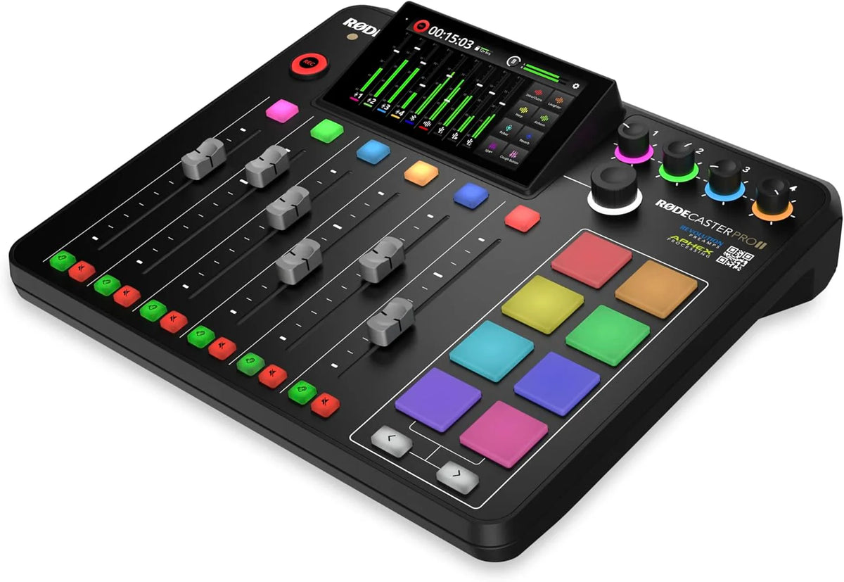 RODE RODECaster Pro II Audio Production Console, Black - RCP II (2nd Gen)