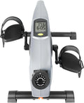 Desk Pedal Exerciser With Electronic Display - Silver