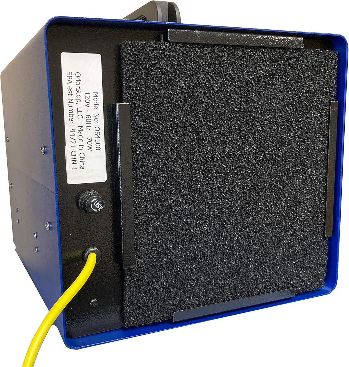 OdorStop Ozone Generator Ionizer, Blue, 2500 Square Feet - OS2500UV