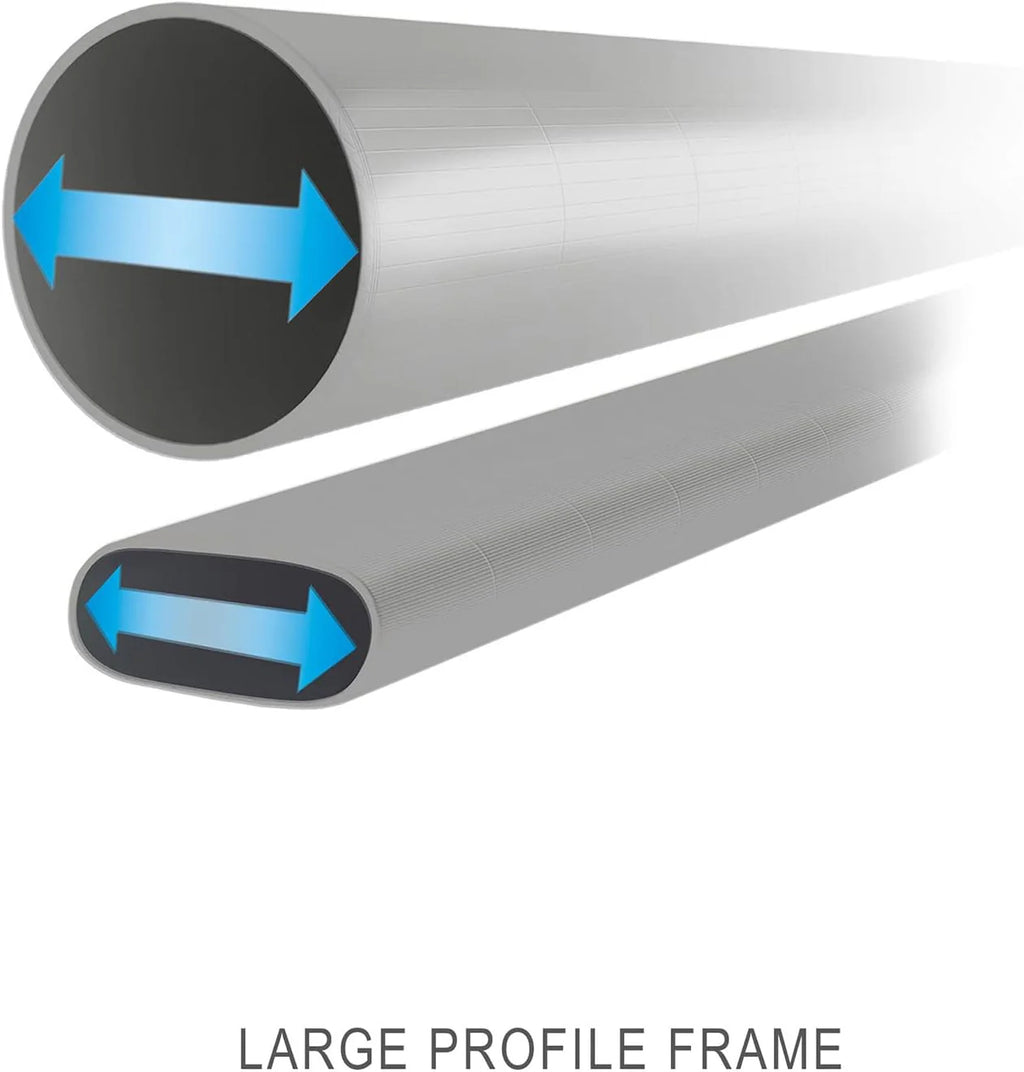 Prism Frame Above Ground Round Pool, 18-Foot x 48-Inch, Gray - With Pump, Cover, And Ladder