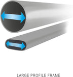 Prism Frame Above Ground Round Pool, 18-Foot x 48-Inch, Gray - With Pump, Cover, And Ladder