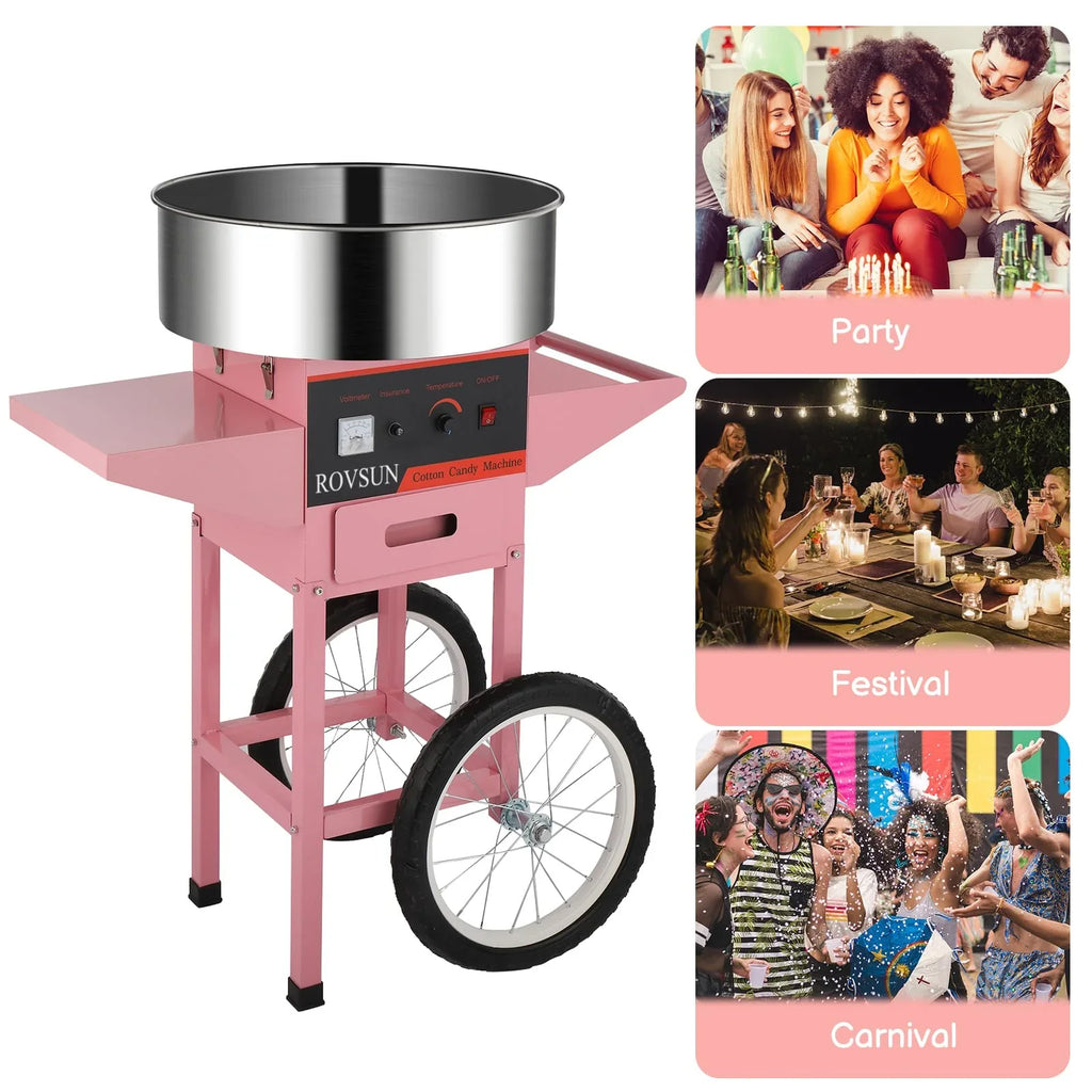 Cotton Candy Machine Cart, 21 Inch, Pink