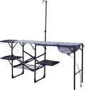GCI Outdoor Master Cook Station Portable Folding Kitchen Table - Black