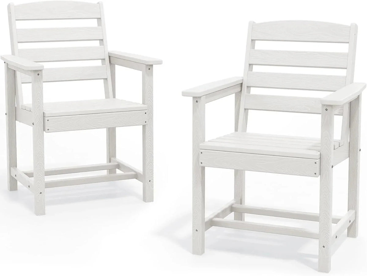 SERWALL 7-Piece HDPE Patio Dining Set, Aruba, 66.9in D x 32.2in W x 29.1in H