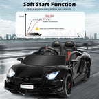 Licensed Lamborghini SVJ Kids Ride-On Car, 12V Battery Powered - Red, White, Black, Green Or Pink
