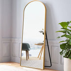 Arched Full-Length Floor Mirror - Standing And Wall-Mounted