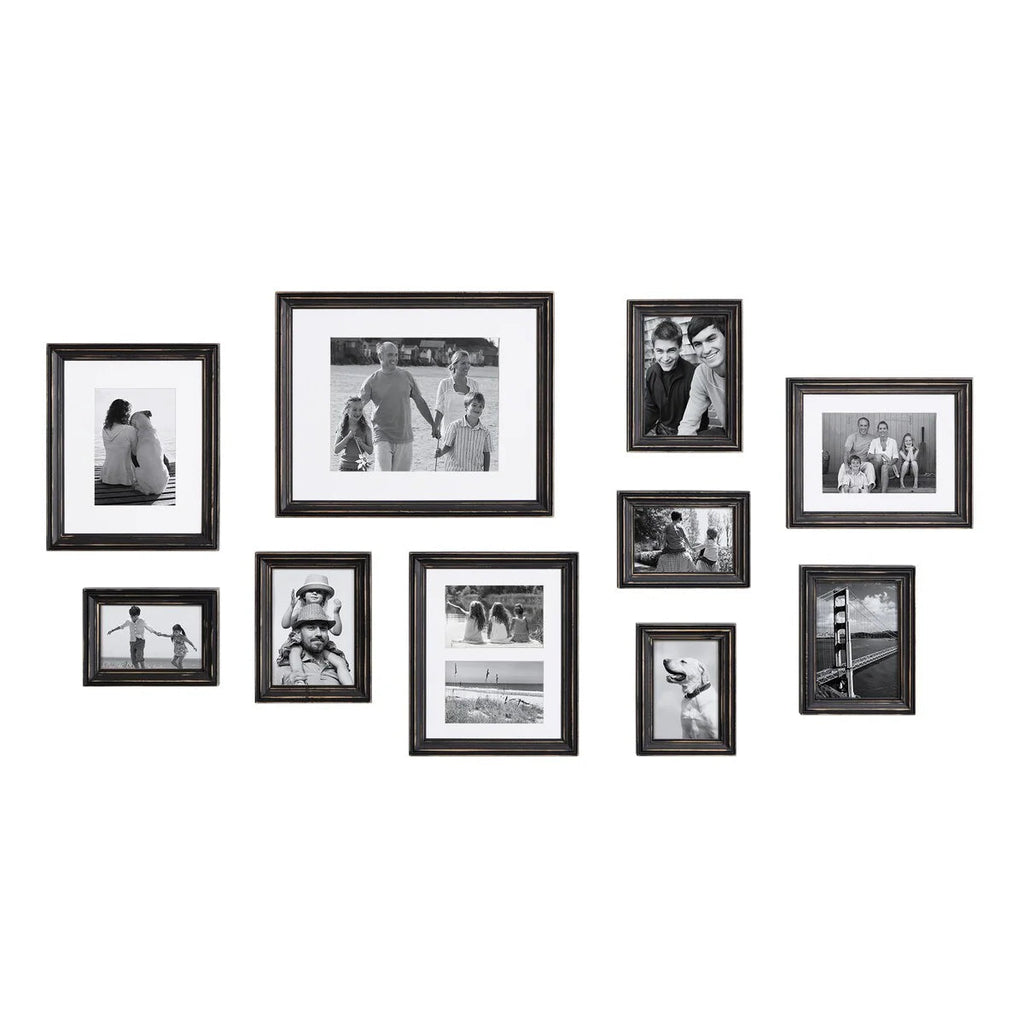 10-Piece Wood Gallery Wall Picture Frame Set - 11 x 14 in