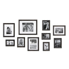 10-Piece Wood Gallery Wall Picture Frame Set - 11 x 14 in