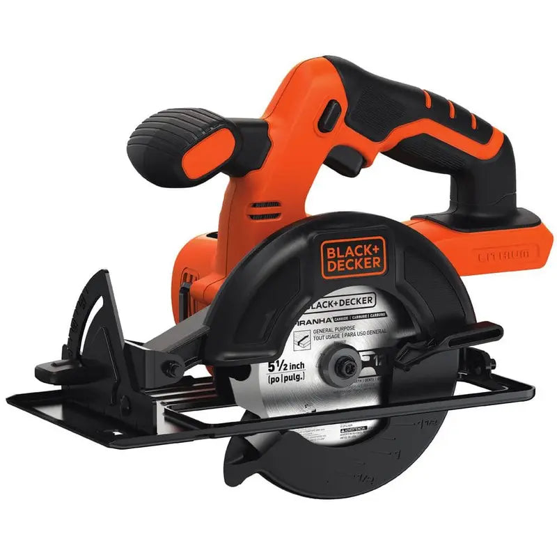 BLACK+DECKER 20V MAX Lithium-Ion Cordless 5-1/2 in. Circular Saw Tool Only - BDCCS20B