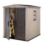 Keter Resin Outdoor Storage Shed, 8 x 11 Foot, 550 Cu. Ft., Taupe