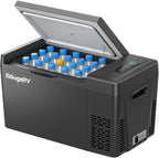 BougeRV 23 Quart Portable Car Refrigerator Freezer, Grey, 12/24V DC - CR22