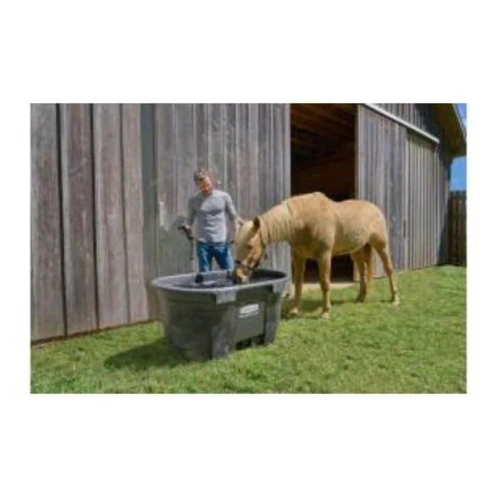 Rubbermaid 150 Gal Plastic Stock Tank, Black - FG424500BLA