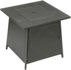 Four Seasons Courtyard 28-Inch Square 50,000 BTU Gas Fire Pit Table - SRGF11634