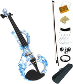 Leeche Art Musical Instruments Electric Violin Full Size 4 4 Solid Wood - DSZA-E302