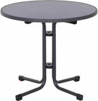 Paco Folding Table Diameter 80 cm Steel/Melamine Matt Anthracite