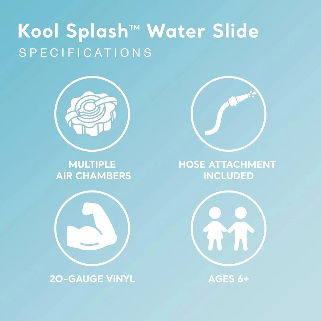 Intex Kool Splash Inflatable Water Slide With Built-In Sprayers, 131 x 81 x 46 inches