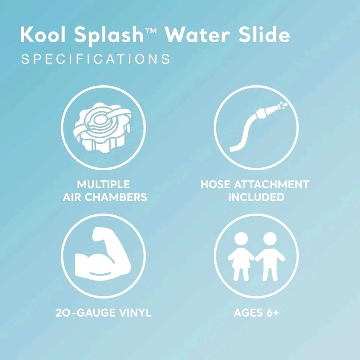 Intex Kool Splash Inflatable Water Slide With Built-In Sprayers, 131 x 81 x 46 inches
