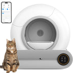 Advwin Self-Cleaning Cat Litter Box, 65L + 9L, 48cm x 53cm x 51cm
