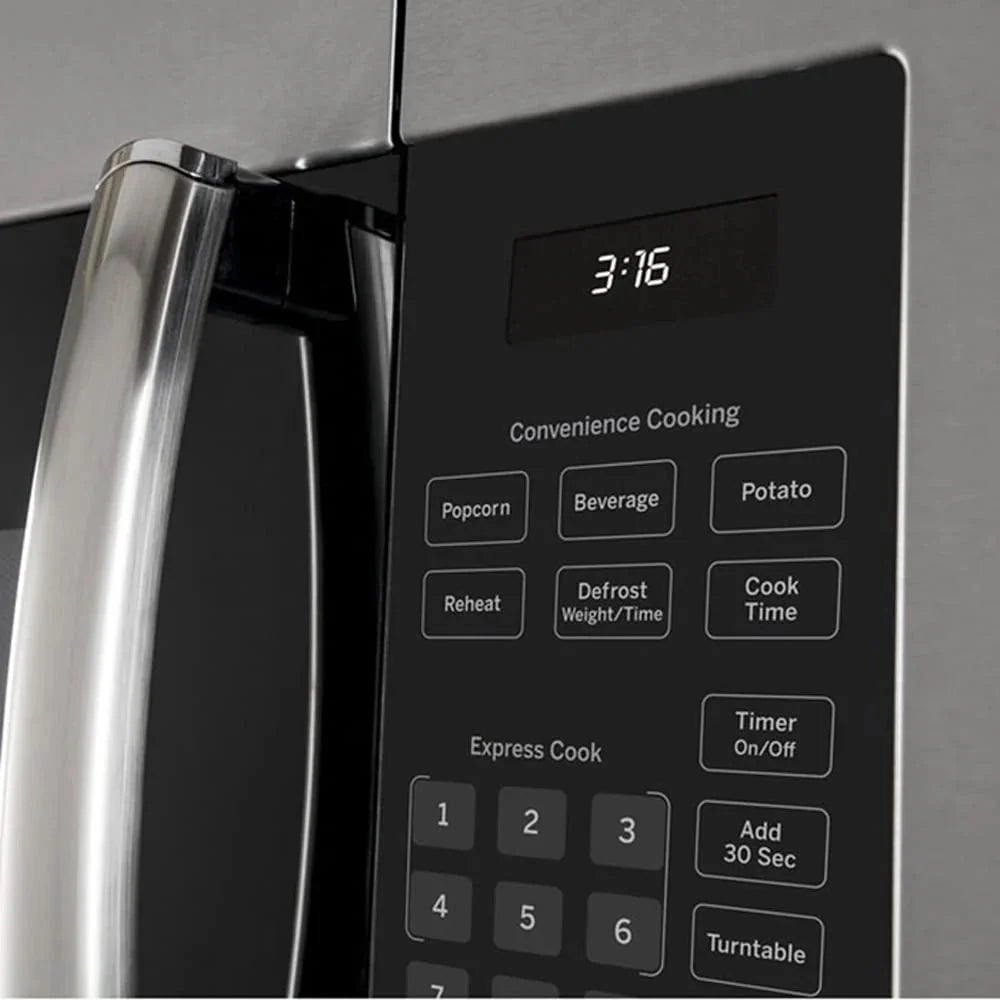 GE Over-the-Range Microwave Oven, Stainless Steel, 1.6 Cu. Ft., 16 1/8 H x 29 7/8 W x 15 9/16 D