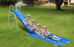 XDP RECREATION Water Wave Slide, 6 Foot, Blue, Built-In Adjustable Sprinkler