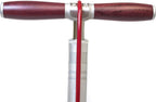 Ultimate Floor Pump, 160 psi Gauge, Braided Steel Hose, Rosewood Handle - AM-PU-SP2-ASY-011
