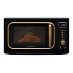 Frigidaire Retro Countertop Microwave Oven, 0.7 Cu. Ft., 700 Watts, Black And Gold