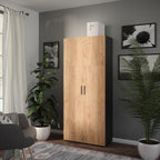 Vicco Universal Storage Cabinet 80 x 183.8 cm Anthracite/Golden Oak - Ingo