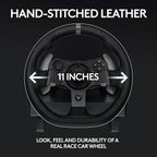 Driving Force Racing Wheel And Pedals With Force Feedback, Leather Cover, Black - G920