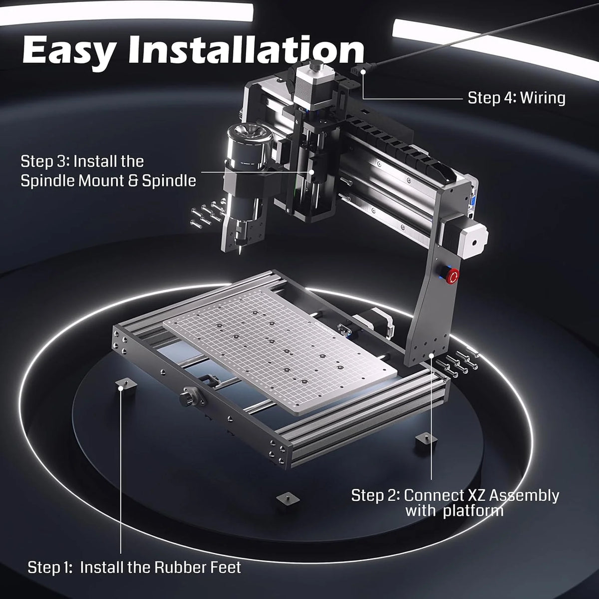 SainSmart Genmitsu CNC Router Kit, 300 x 180 x 45 mm - 3018-PRO