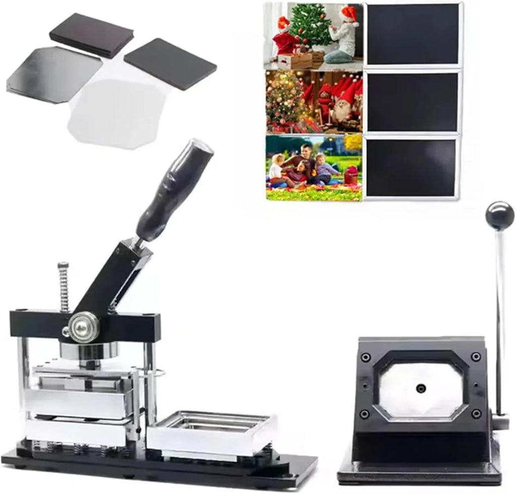 DIY Fridge Magnet Badge Maker Kit With Paper Cutter & 100pcs Components - 80 * 53cm